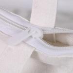Natural Foldable Cotton Canvas Tote Bags For Library Souvenir Packing
