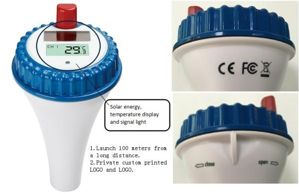 WT0124 Wireless Solar Pool Thermometer Accurate Temperature Display For Outdoor