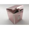 Buy cheap Pink Folding Cardboard Gift Boxes , Gold Foil Gift Boxes Holographic Advertising Display from wholesalers