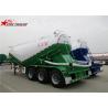 Buy cheap Green Three Axles Bulk Cement Semi Trailer Banana Type Technical Details from wholesalers