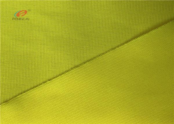 Yellow 120GSM Durable Reflective Fluorescent Material Fabric For Vest Safe