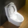 Buy cheap Fully Glazed Trapway Elongated CUPC Toilet For Small Space Slow Down Seat Cover from wholesalers