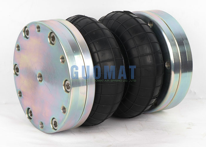 166mm Height Rubber Air Spring M10 Double Convoluted Air Balloon For Rotary Shaft Actuators
