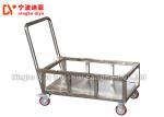 Large Load Bearing Lean Trolley , Stainless Steel Trolley With Brake