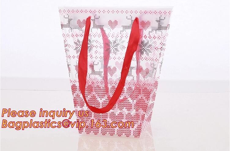 Wholesale Die Cut Handle Eco-Friendly Custom Design Shopping Gravure Printing Groceries Plastic Bags With Logo bagease