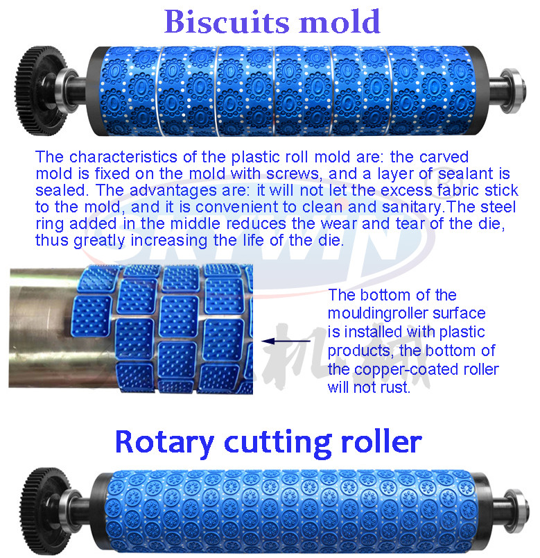 Soft And Hard Biscuit Mould Roller For Biscuit Making Machine Large Capacity