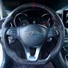 Buy cheap Leather Mercedes Benz Carbon Fiber Steering Wheel Flat Bottom Car Accessories from wholesalers