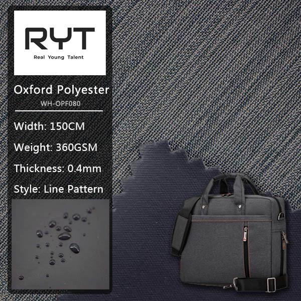 100% Polyester Durable Fabric Waterproof PVC Cloth Straight Line Surface For