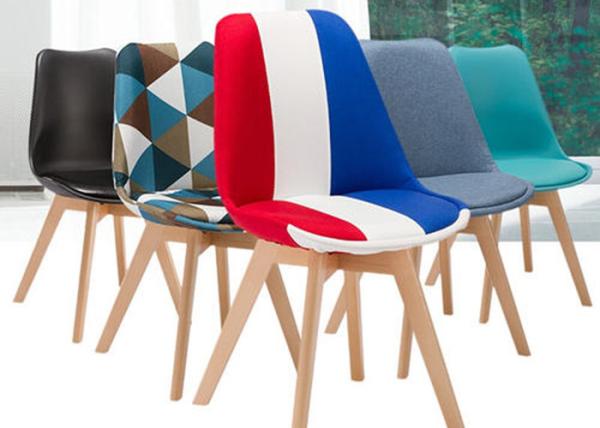 Buy cheap Custom Beech Contemporary Dining Room Chairs , Eames Style Chair With Padded Seat from wholesalers
