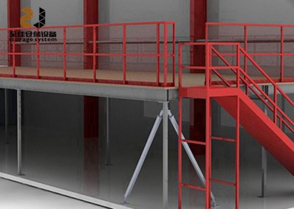 Buy cheap Custom Industrial Mezzanine Floors 500kg/sqm-1500kg/sqm Office Mezzanine Structures from wholesalers
