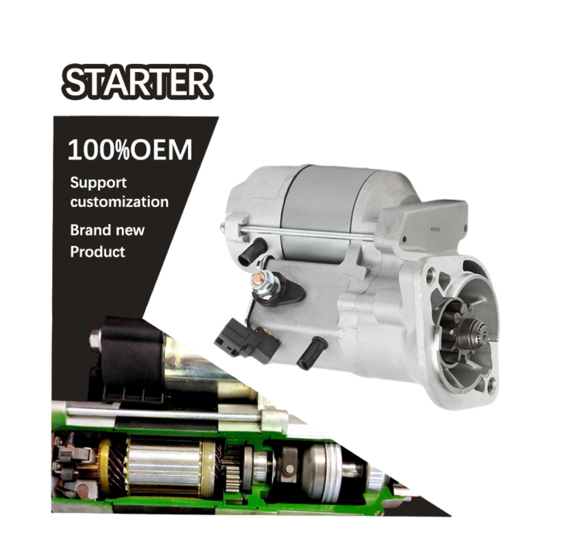 12V 10T CW STARTER 9622809362 20510182 2810064130, 2810064200, 2810064300 28100-64130, 28100-64200, 28100-64300