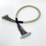 2.54mm Pitch Black Ribbon Flat Cable With UL2651 28awg IDC Connector