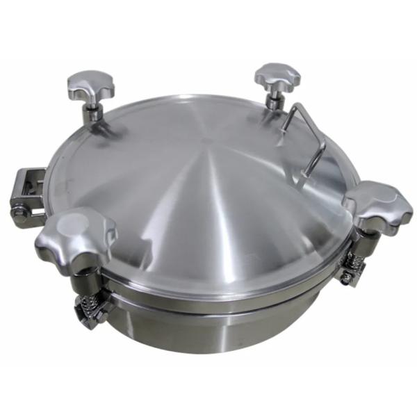Sanitary Non Pressure Oval Manhole Cover in Stainless Steel with Equal