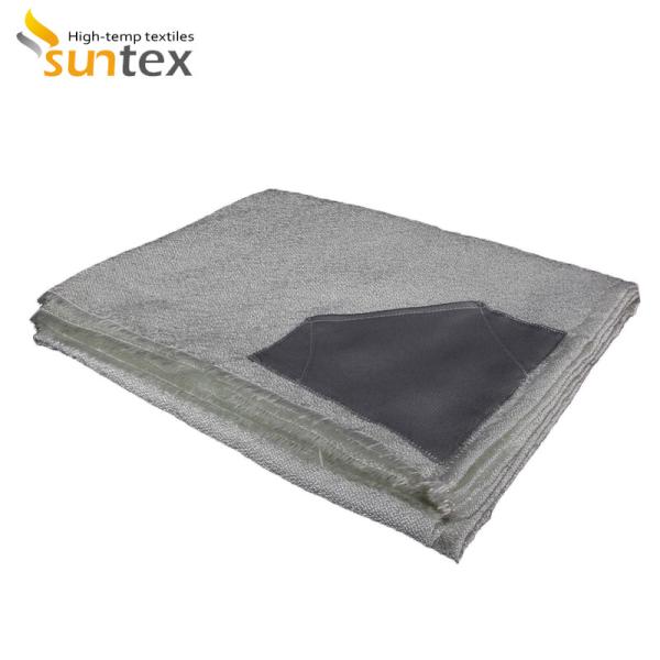 High Temperature Resistance Graphite Coated Fiberglass Cloth For Splash
