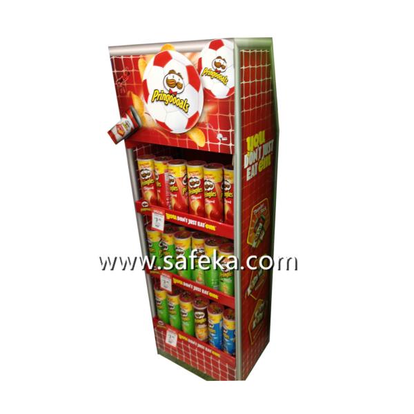 Buy cheap Store Potato Chips Paper Display Rack for Store Promotion from wholesalers