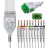 Buy cheap Rectangle 11P 10 Lead ECG Cable Banana One Piece EKG Cable Compatible GE Marquette from wholesalers