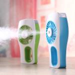 Novelty gifts items Spray mist fan USB rechargeable portable cool handheld mini