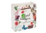 Disposable White Paper Gift Bags , CMYK Bulk Shopping Bags With Handles