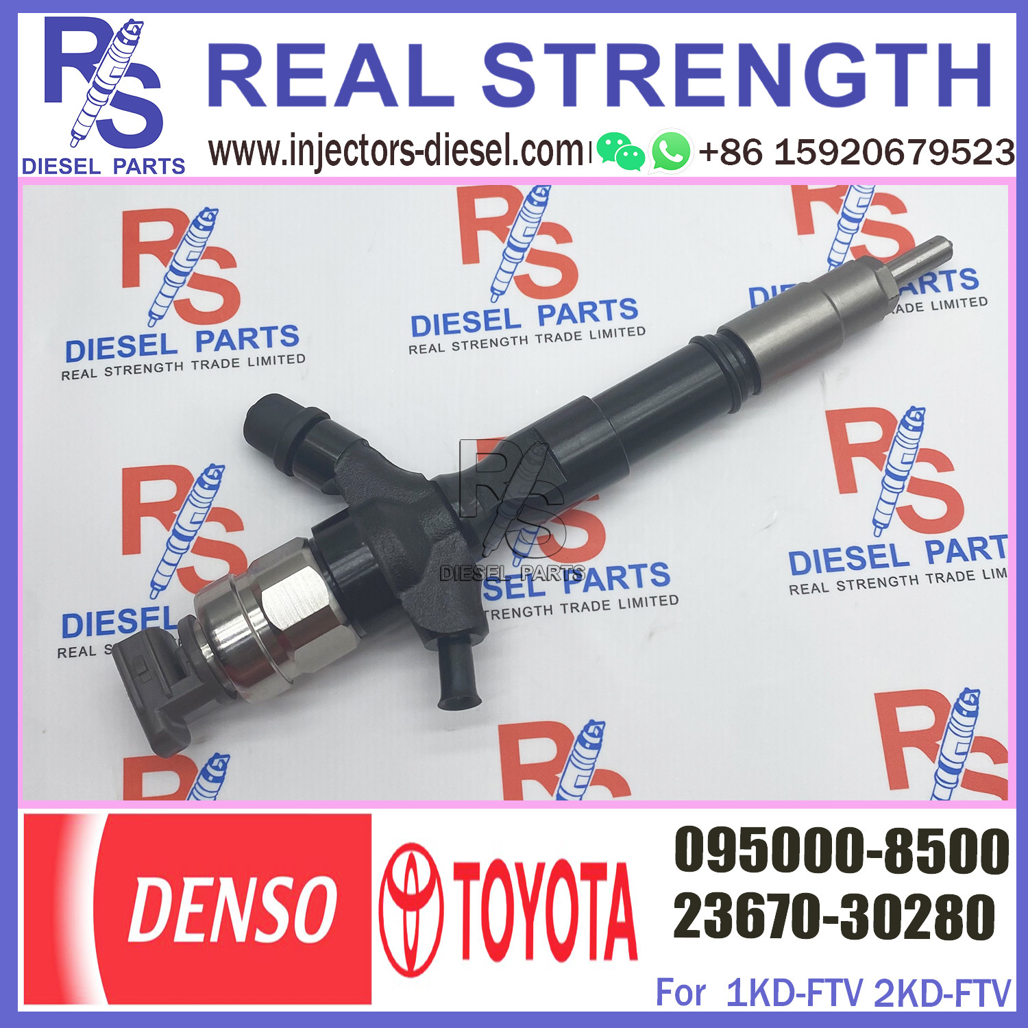 Common Rail Fuel Injector 095000-8390 23670-30280 095000-7540 095000-8500 for TOYO-TA Hilux 3.0 D4D IKD-FTV