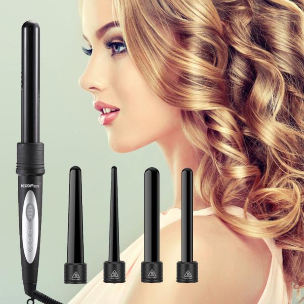 Buy cheap Interchangeable 6 In 1 Electric Hair Curler Set Ceramic Barrel LED Display from wholesalers