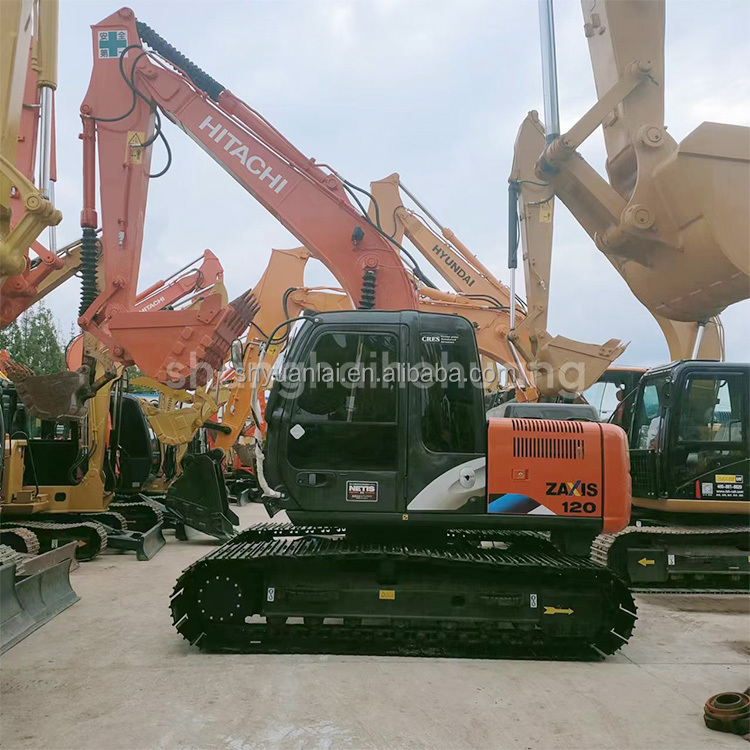 Second Hand Hitachi 120 Excavator with Original Hydraulic Valve and 66KW Power