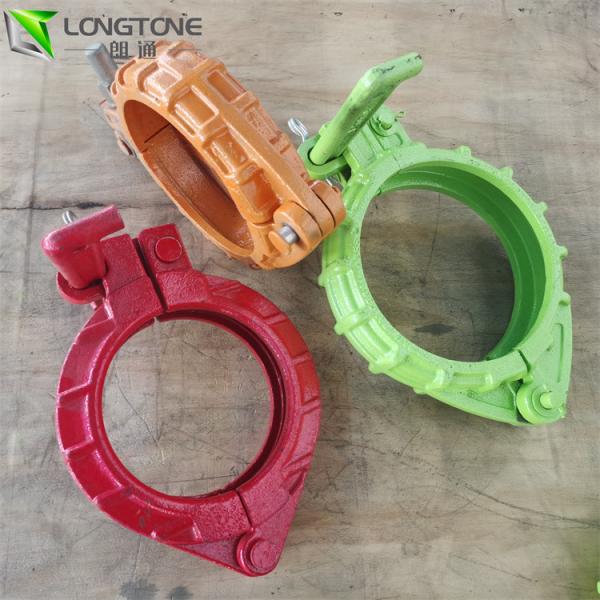 Buy cheap Concrete Pump Rubber Pipe Clamp Quick Release Tube Clamp Zinc Color from wholesalers