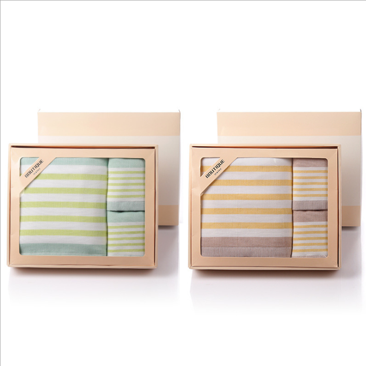 16X10.5X6.5 Cm Towel Gift Box Recycled Materials With Handle Bag