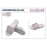 Buy cheap Lady Female Plain Flat Shoes Slippers With Strap Summer product