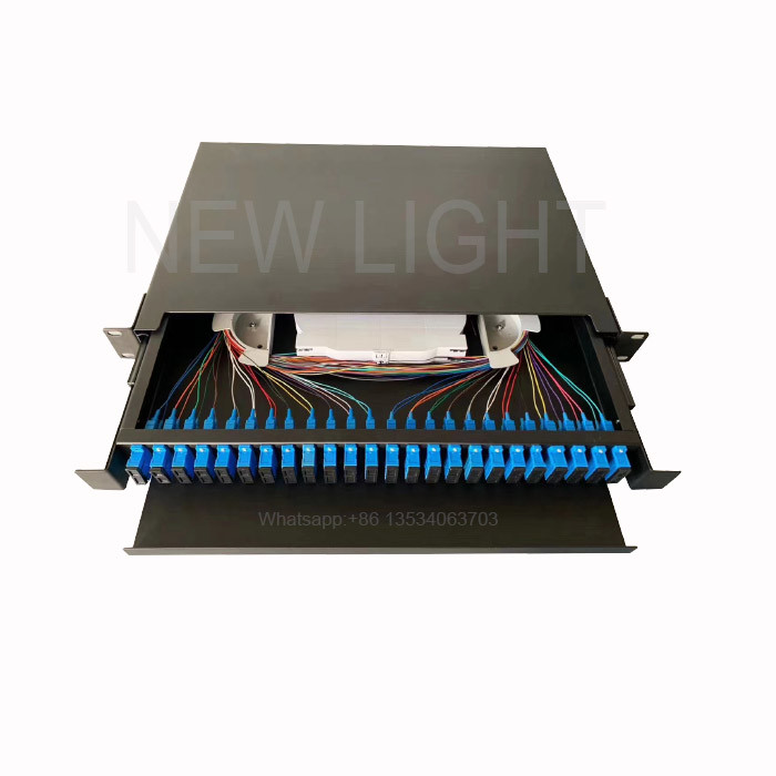 19 Inch Patch Panel 24 Port Fiber SC Connector
