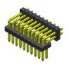 Buy cheap 1.27mm Female Pin Header Connector Dual Row 2*2PIN To 2*50PIN SQ0.40mm from wholesalers