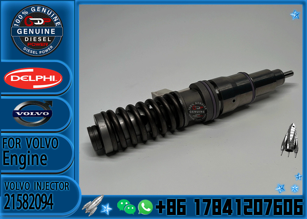 Diesel Engine 4 Pin Fuel Injector 21582094 BEBE4D35001 for Volvo D11A MD11 Engine