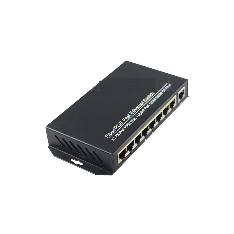 8 port 100Mbps a 1000Mbps uplink port POE Switch network of compatible network cameras and wireless AP power IEEE 802.3a