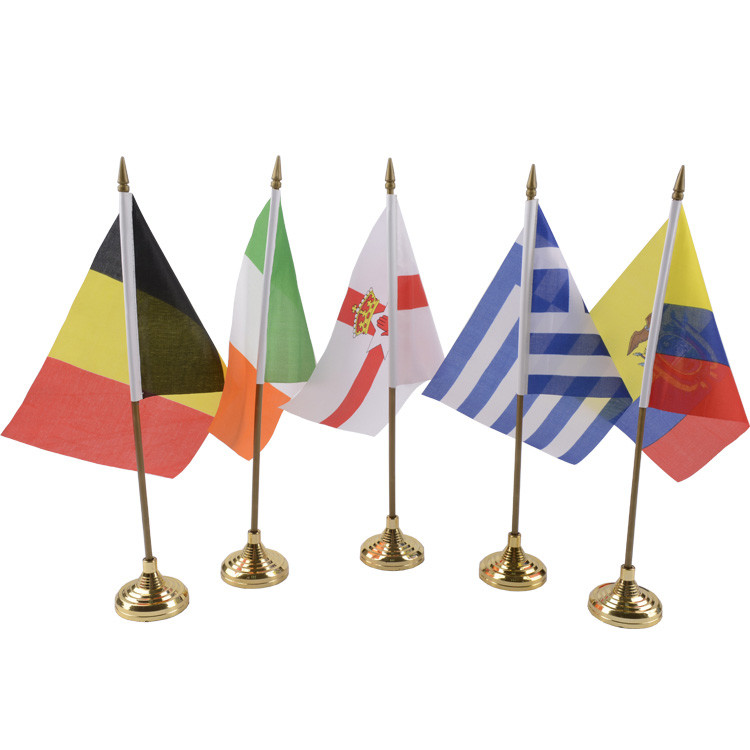 All Country National Flag Stand For Table 20*30cm 100% Polyester