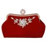 Buy cheap Blue Suede Evening Clutch Handbag Inlaid Crystal Diamond 23cm×12cm×10cm from wholesalers
