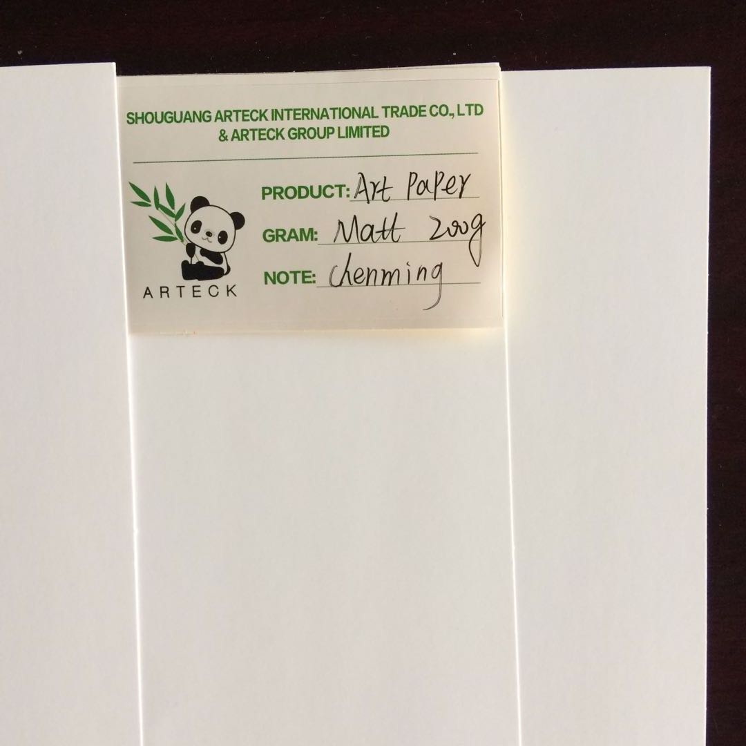 Printing Paper C2S Glossy or Matte Coated Art Paper Jumbo Roll Raw Materials for Market