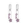 Buy cheap 925 Sterling Silver Crystal Jewelry Hoop Earrings Zircon For Anniversary Wedding from wholesalers