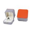 Buy cheap Luxurious Jewelry Package Hanhong Custom Gray Leather Box for Rings and Pendants from wholesalers