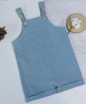 100% Linen New Born Adjustable Straps Overalls Dungaree One piece Fashion Baby