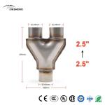 Y-Shaped Three-Way Exhaust Pipe High Quality Exhaust Manifold Auto Catalytic
