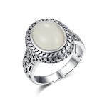 925 Silver Gemstone Rings With 5.23g Silver Weight And Round Craftsmanship