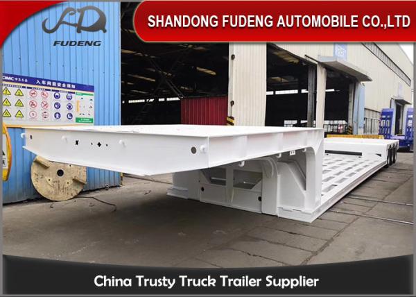 Buy cheap 13*3*1.65m 6 Axles Steel 100T Hydraulic Low Bed Trailer from wholesalers