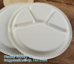 Eco-Friendly biodegradable compostable sugarcane bagasse 7inch food plate