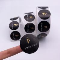 Buy cheap Roll Adhesive Sticker Emboss Gold Foil Silver Foil Security Seal Sticker product