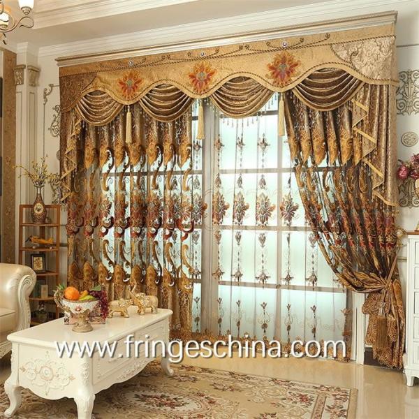 Buy cheap European Style Home Textile Blackout Jacquard Embroidery Window Curtain from wholesalers