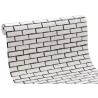 Buy cheap White Fake Brick Wall Covering / Removable PVC Vinyl Wallpaper Friction - Resistance from wholesalers