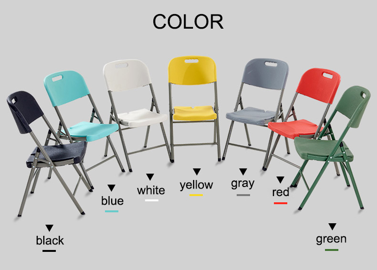 HDPE Folding Chair for Garden Patio Portable Wedding Party Banquet Events Foldable