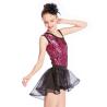 Buy cheap Asymmetrical Neck Sequined Leotard Ballet Dance Costumes High-Low Tutu Dance Clothes from wholesalers