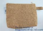 Cork Wood Pencil Case Bag School Pencil Holder Bag,Makeup Organizer Toiletry Bag