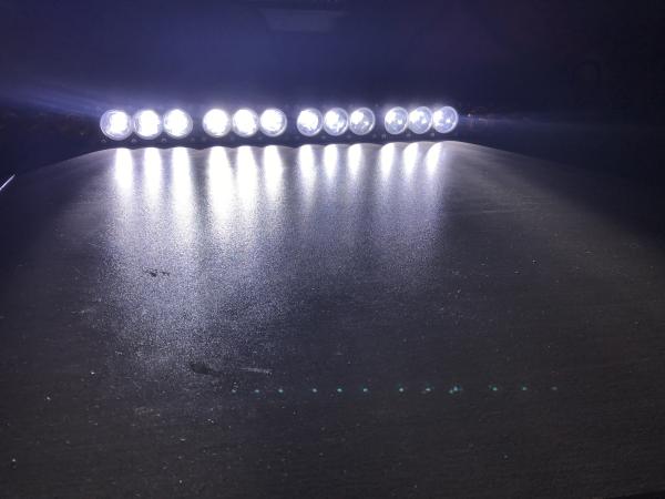 32.5 Inch Single Row 180W CREE Straight LED Light Bar 16200lm With Amber And