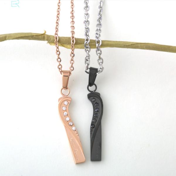 Buy cheap Hottest Fashion Couples Jewelry Stainless Steel Heart Necklace Pendant from wholesalers